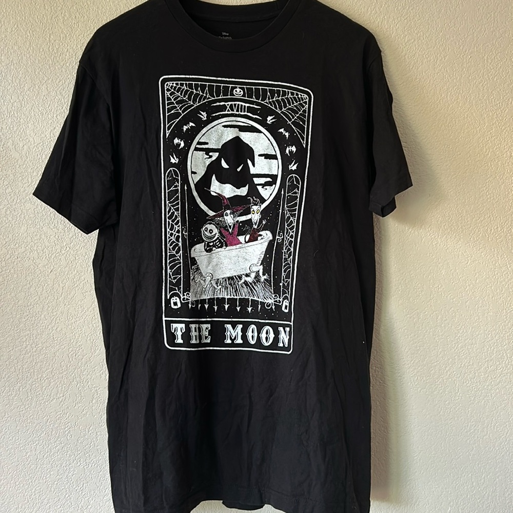 NIGHTMARE BEORE CHRISTMAS The Moon Black Tee, Sz L